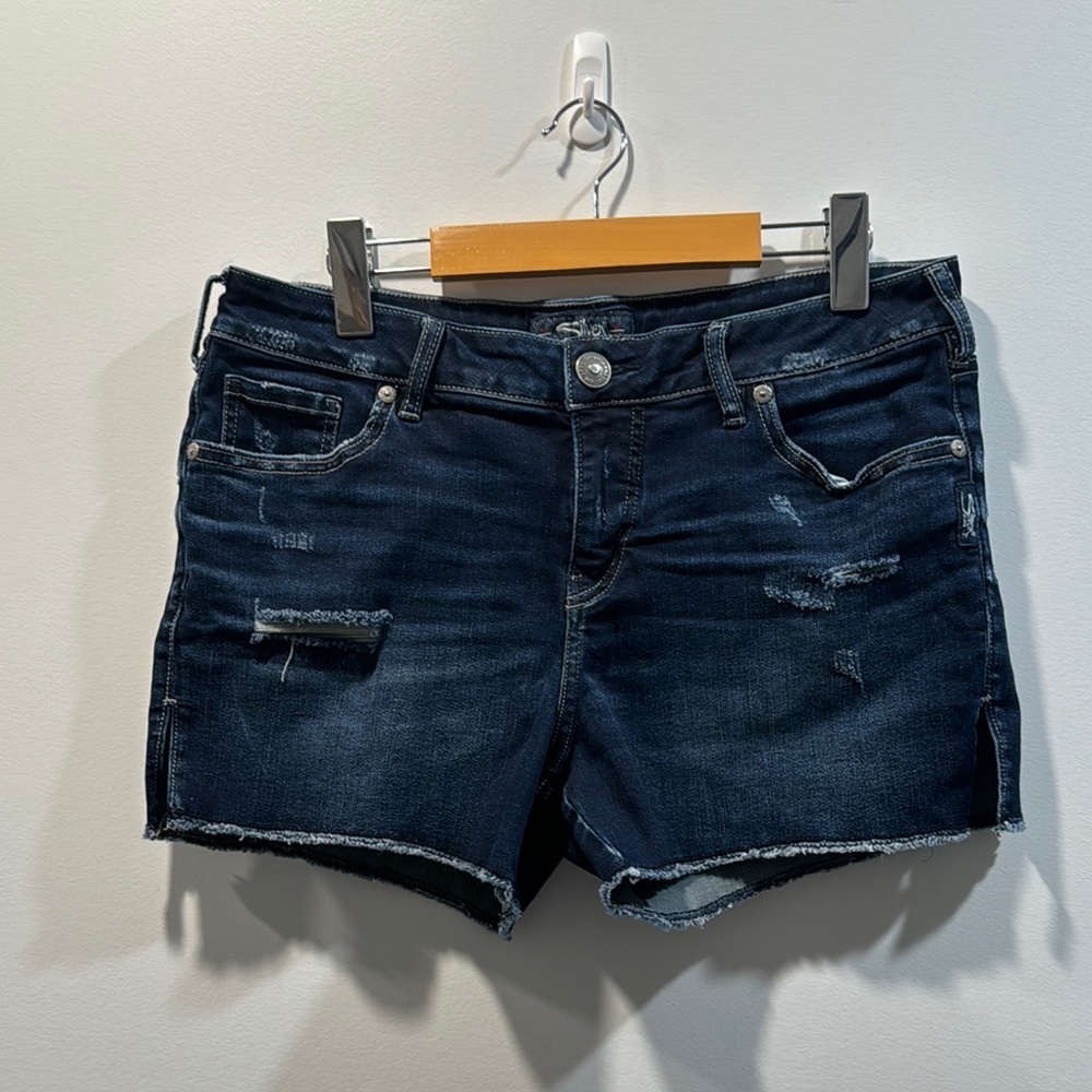 Silver Jeans Elyse Distressed Jean Shorts